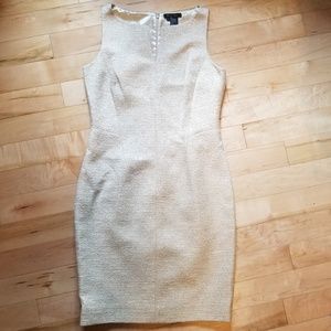 Etcetera gold textured sleeveless dress size 12